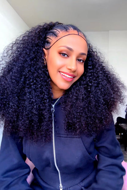 100% Human Hair - Half Wig Double-Drawn (chemical free)