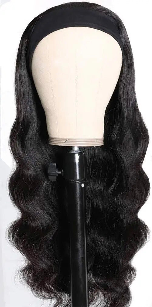 100% Human Hair - Head Band Wig - Body Wave