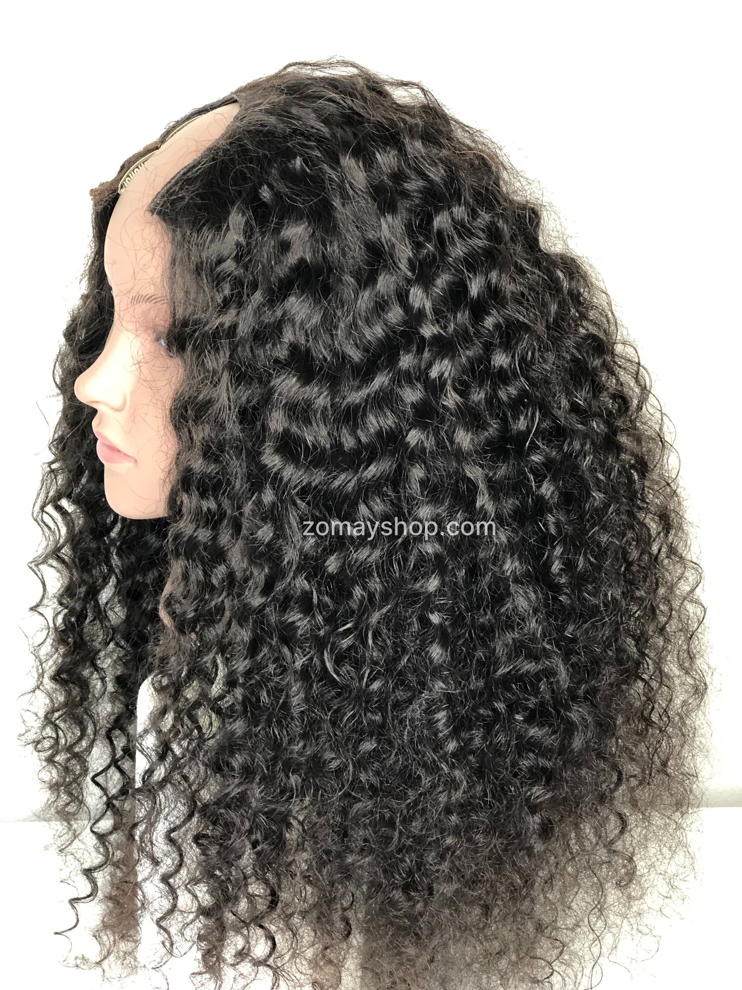 100% Human Hair - U Part Wig - Curly